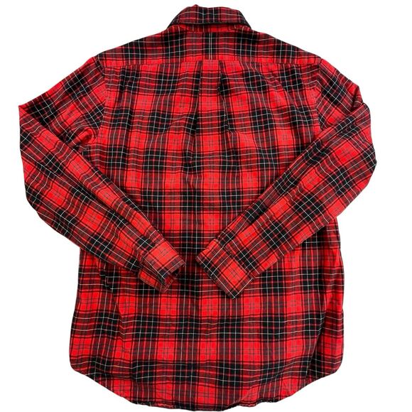 Polo Ralph Lauren Performance Flannel Shirt Mens Medium Classic Fit Tartan Plaid - Picture 6 of 11